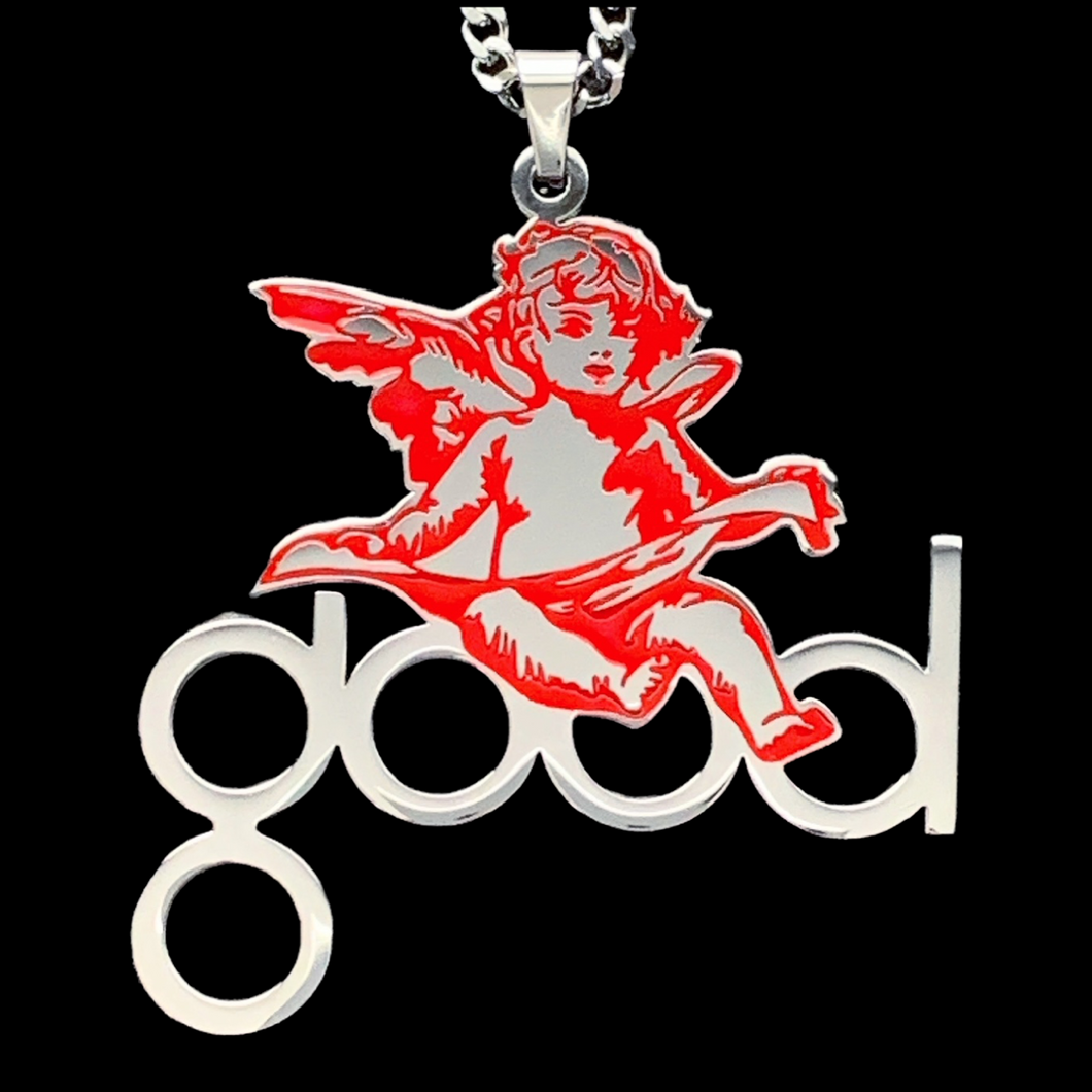 Red 'GOOD Music' Necklace