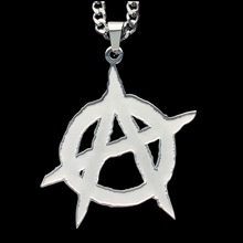 Load image into Gallery viewer, Etched 'Anarchy' Necklace