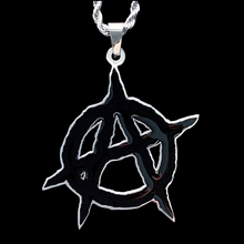 Load image into Gallery viewer, Black &#39;Anarchy&#39; Necklace
