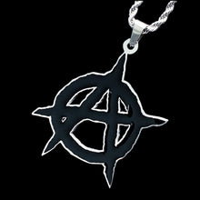 Load image into Gallery viewer, Black &#39;Anarchy&#39; Necklace
