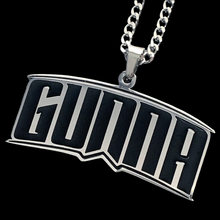 Load image into Gallery viewer, Black 'GUNNA' Necklace
