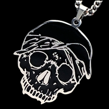 Load image into Gallery viewer, Black 'G59 Skull' Necklace