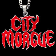 Load image into Gallery viewer, Red 'City Morgue' Necklace