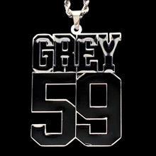 Load image into Gallery viewer, Black 'GREY59' Necklace