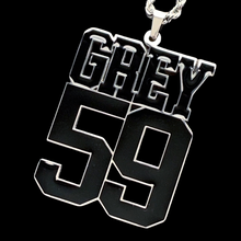 Load image into Gallery viewer, Black 'GREY59' Necklace