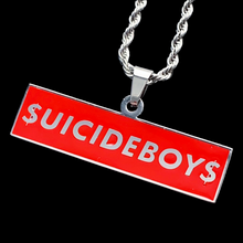 Load image into Gallery viewer, Red '$UICIDEBOY$' Necklace
