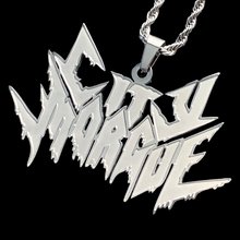 Load image into Gallery viewer, Etched 'City Morgue' Necklace