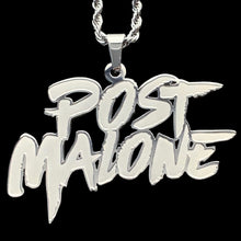 Load image into Gallery viewer, Etched 'Post Malone' Necklace
