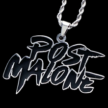 Load image into Gallery viewer, Black 'Post Malone' Necklace