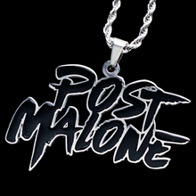 Load image into Gallery viewer, Black &#39;Post Malone&#39; Necklace
