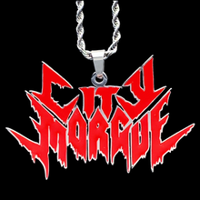 Load image into Gallery viewer, Red 'City Morgue' Necklace