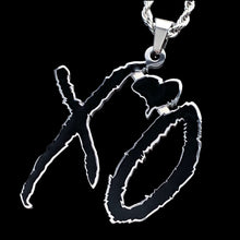 Load image into Gallery viewer, Black 'XO' Necklace