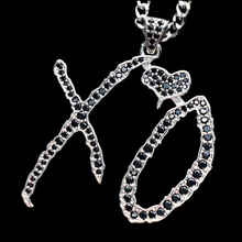 Load image into Gallery viewer, Iced Black 'XO' Necklace