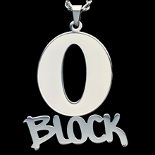 Load image into Gallery viewer, Etched 'O Block' Necklace