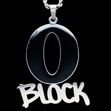 Load image into Gallery viewer, Black 'O Block' Necklace