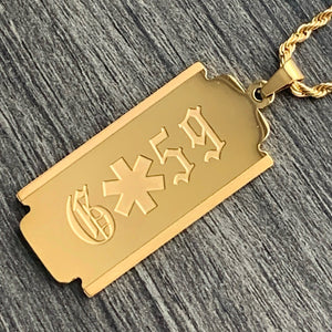 Gold 'G59 Razor' Necklace