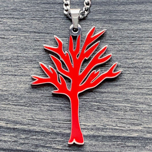 Red 'Tree of Life' Necklace