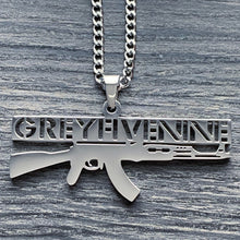 Load image into Gallery viewer, Polished &#39;AK&#39; Necklace
