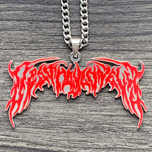 Red 'Destroy Lonely' Necklace