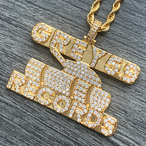 Iced Gold 'G59 Tank' Necklace