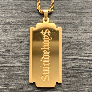 Gold 'G59 Razor' Necklace