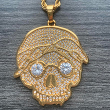 Load image into Gallery viewer, Iced Gold &#39;G59 Skull&#39; Necklace
