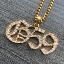 Load image into Gallery viewer, Iced Gold &#39;G59&#39; Necklace
