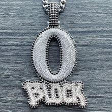 Load image into Gallery viewer, Iced Out &#39;O Block&#39; Necklace

