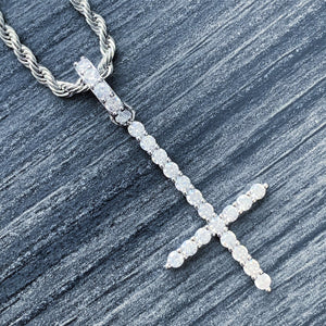 White 'Cross' Necklace