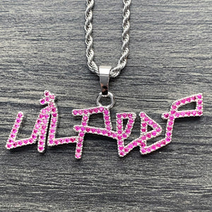 Dark Pink 'Lil Peep' Necklace