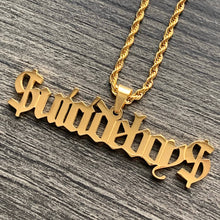 Load image into Gallery viewer, Gold &#39;$UICIDEBOY$&#39; Necklace
