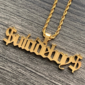 Gold '$UICIDEBOY$' Necklace