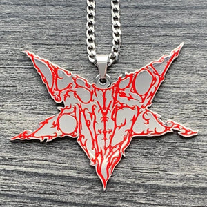 Red 'DL Star' Necklace