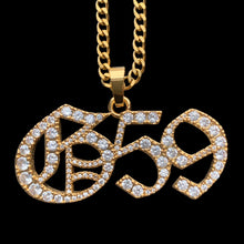 Load image into Gallery viewer, Iced Gold &#39;G59&#39; Necklace
