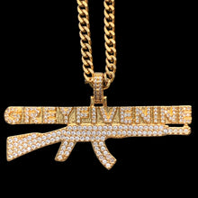 Load image into Gallery viewer, Iced Gold &#39;AK&#39; Necklace
