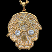 Load image into Gallery viewer, Iced Gold &#39;G59 Skull&#39; Necklace
