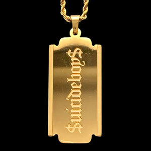 Gold 'G59 Razor' Necklace