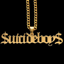 Load image into Gallery viewer, Gold &#39;$uicideboy$&#39; Necklace
