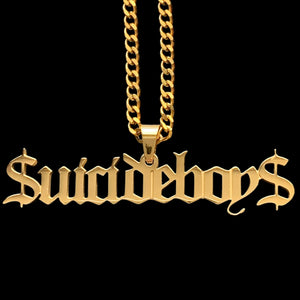 Gold '$uicideboy$' Necklace