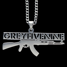 Load image into Gallery viewer, Polished &#39;AK&#39; Necklace
