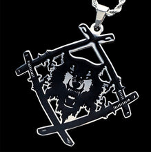 Load image into Gallery viewer, Black &#39;HollowSquad&#39; Necklace
