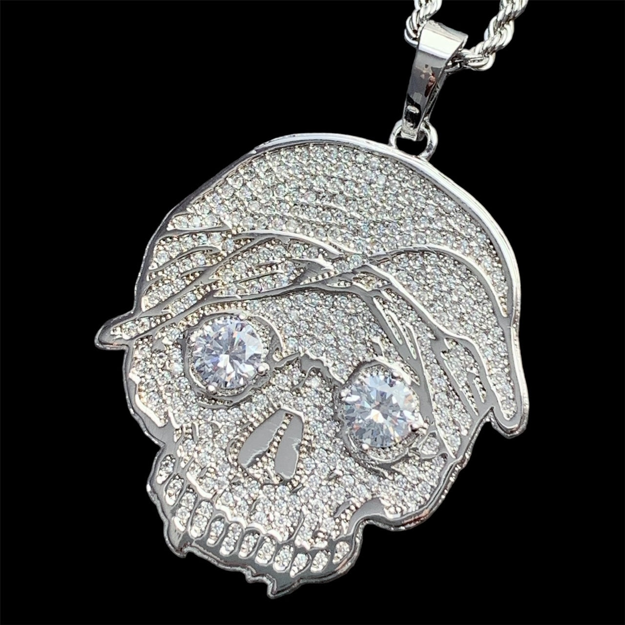 Iced Out 'G59 Skull' Necklace Jewelry Designs by ACE
