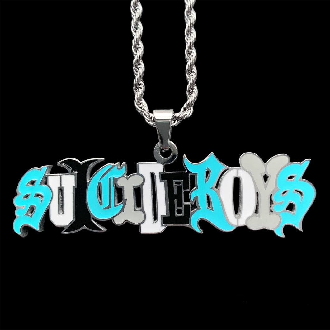 Multicolor '$UICIDEBOY$' Necklace