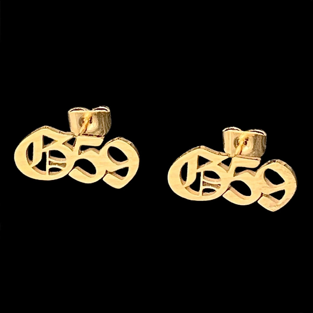 Gold 'G59' Earrings