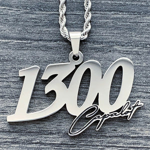 Black '1300' Necklace