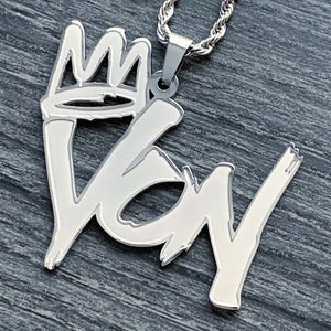 Etched 'King Von' Necklace