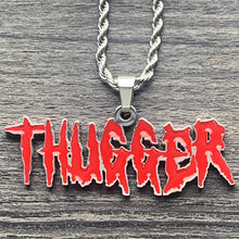 Load image into Gallery viewer, Red &#39;THUGGER&#39; Necklace
