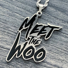 Load image into Gallery viewer, Black &#39;Meet the Woo&#39; Necklace

