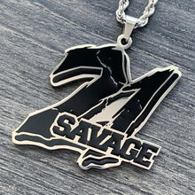 Load image into Gallery viewer, Black &#39;21 SAVAGE&#39; Necklace
