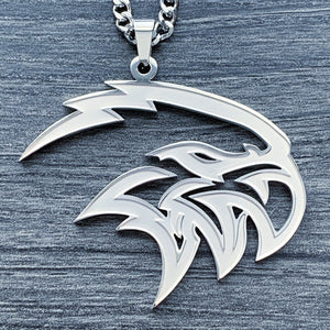 Etched 'Trackhawk' Necklace